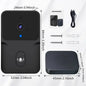 Tuya Timbre Inalámbrico con Cámara de Video WIFI, Visión Nocturna, Seguridad Inteligente para el Hogar, HD 1080P, Audio Bidireccional y Cambio de Voz