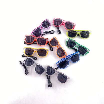 Gafas de Fiesta con Luces LED EL Neon | Gafas Luminosas para Bodas, Fiestas y Eventos Nocturnos