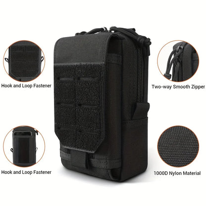 Bolsa Táctica de Cintura para Hombre – Bolsa EDC Outdoor, Funda para Móvil y Herramientas