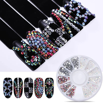 Decoración Nail Art uñas Piezas para uñas, purpurina, gemas de cristal de imitación, cuentas de joyería, accesorios de decoración de manicura, suministros de uñas para profesionales uñas accesorios y herramientas