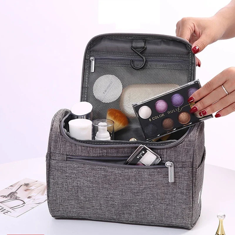 Neceser de Viaje Impermeable con Gancho - Organizador Cosmético para Mujeres y Hombres