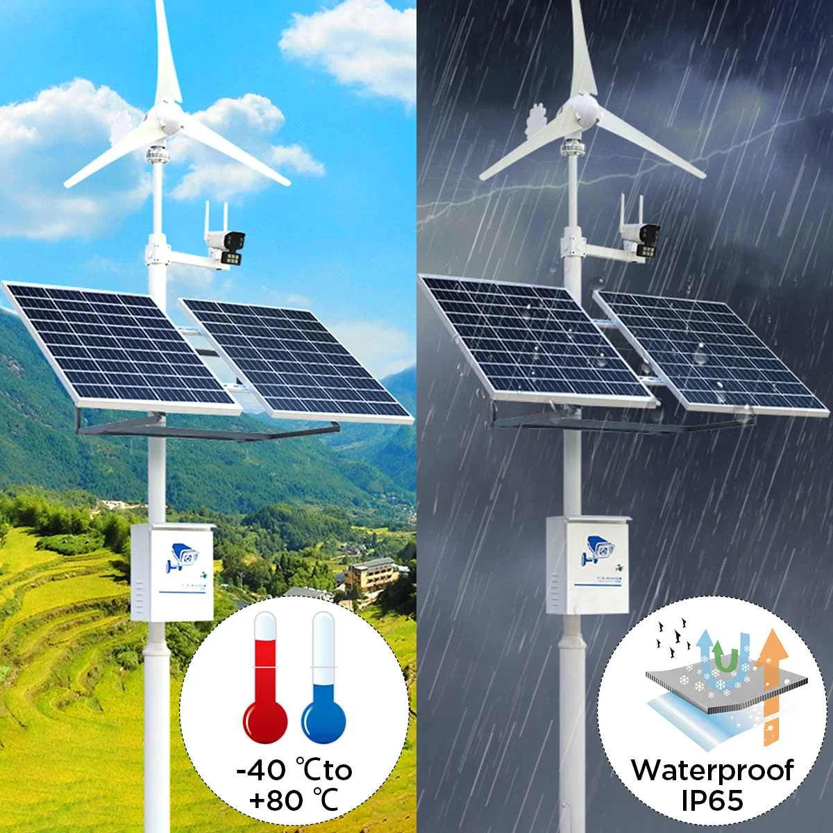 Kit de Panel Solar de 300W 12V Completo, Célula Solar de Policristalino USB Portátil para Generador Solar Recargable en Exteriores