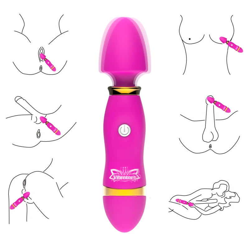 Vibrador Multiusos Anal y Punto G con Modos de Vibración para Estimulación Clitoriana y Masaje Erótico – Juguete Sexual Unisex