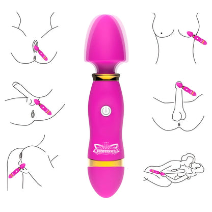 Vibrador Multiusos Anal y Punto G con Modos de Vibración para Estimulación Clitoriana y Masaje Erótico – Juguete Sexual Unisex