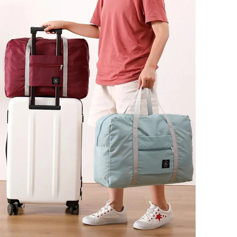 Bolso de Viaje Plegable y de Gran Capacidad: Impermeable y Ligero para Hombres y Mujeres en Vacaciones y Fitness