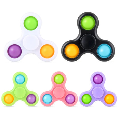 Spinner multicolor para aliviar el estrés, juguete de descompresión, regalo para niños y niñas, novedad