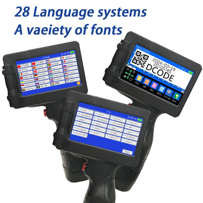 DCODE Impresora Portátil de Inyección de Tinta 1755PLUS - Máquina de Impresión QR, Código de Barras, Fecha y Más, 12.7mm