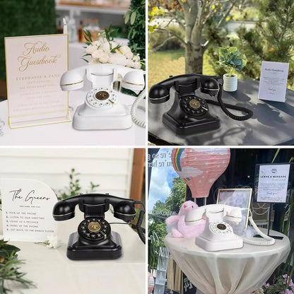 Libro de mensajes de Audio para invitados de boda, libro de mensajes de bendición de voz para banquete, teléfono de mensaje de verificación de voz, fiesta de cumpleaños celebrativa