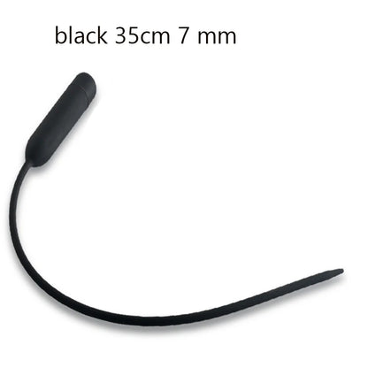 Vibrador de silicona con catéter uretral, dilatador, Juguetes sexuales para adultos, estimulación ocular de caballo, sonido, inserción de pene, catéter uretral para hombres