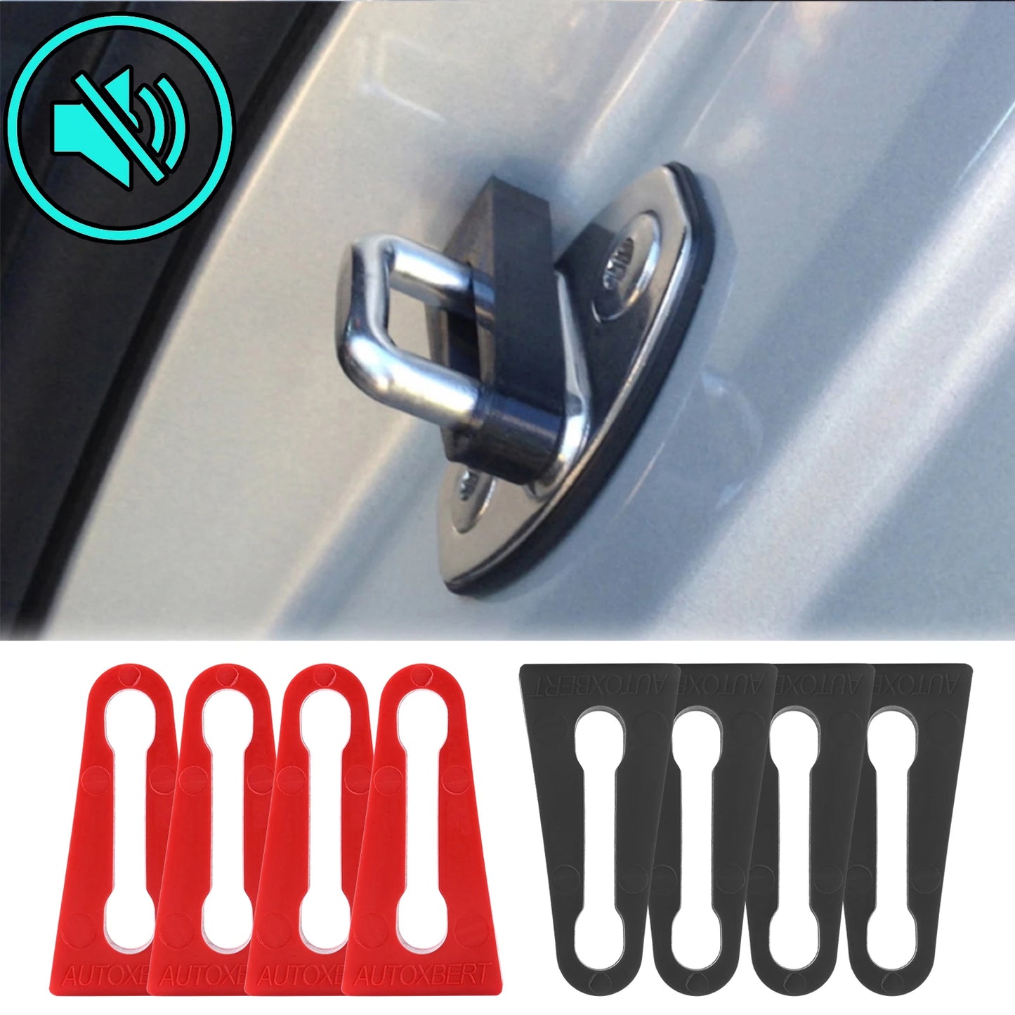 Amortiguador de Goma para VW, Audi, Skoda, Seat - Buffer de Puerta y Sellador Antisónico (4 Piezas)