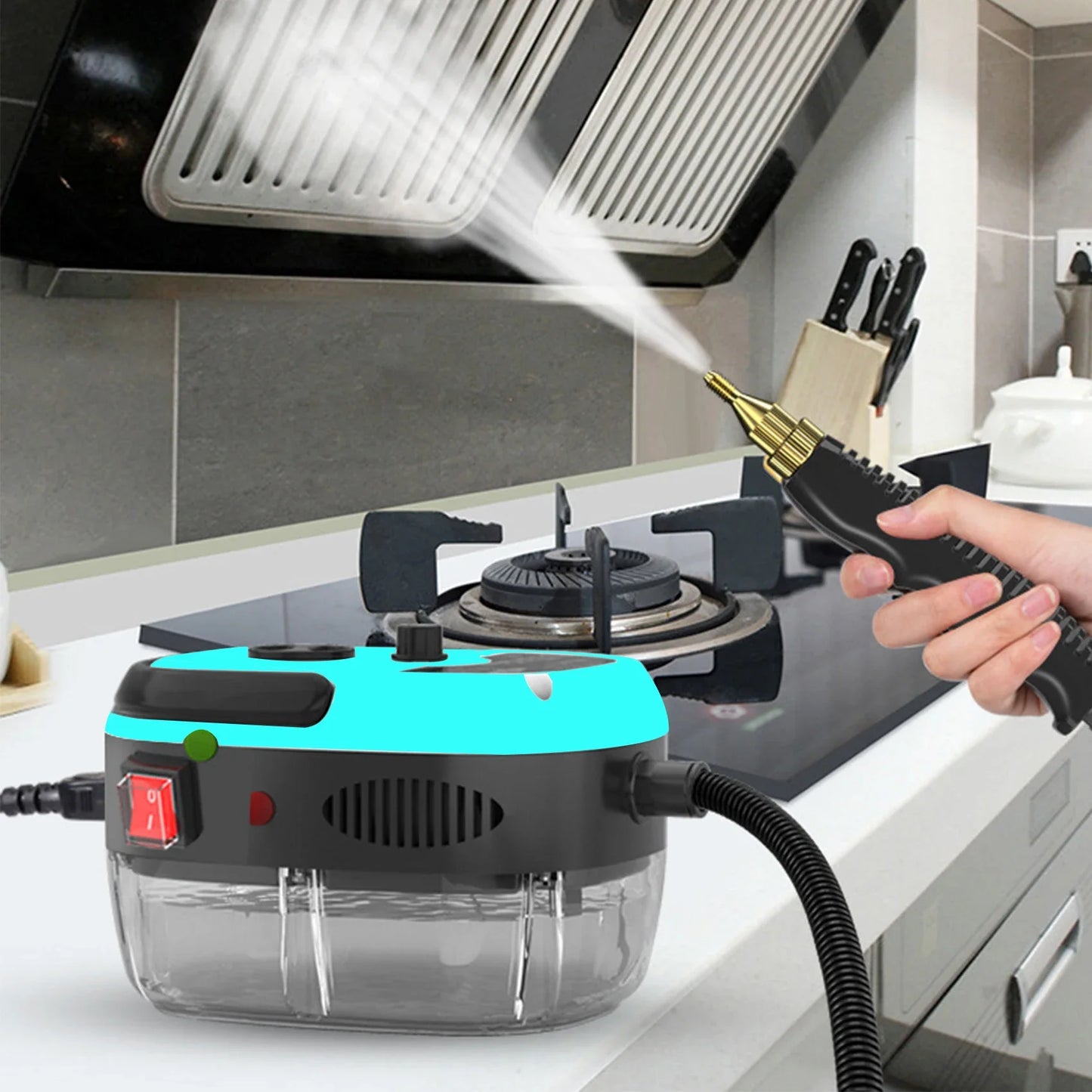 Limpieza a Vapor de Mano de Alta Presión y Temperatura 110V/220V: Ideal para Uso Comercial y Doméstico en Aire Acondicionado, Campana de Cocina y Automóviles
