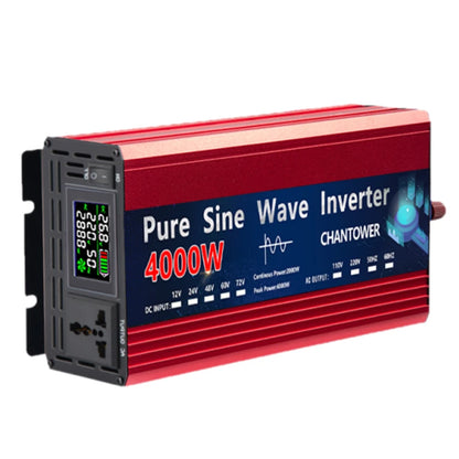 Inversor de Onda Sinusoidal Pura 12V/24V a 110V/220V - Convertidor de Voltaje Portátil 2000W-5000W para Coche y Energía Solar