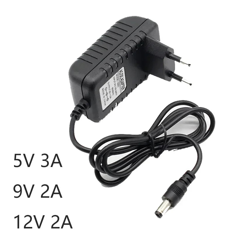 Adaptador de Corriente Universal para Tiras de Luz LED, Fuente de Alimentación AC 110-240V a DC 5V/6V/8V/9V/10V/12V/15V, 0.5A/1A/2A/3A