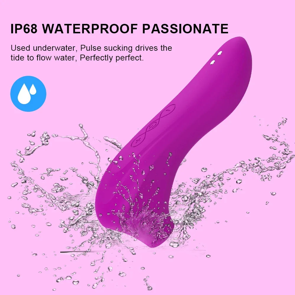 Vibrador Estimulador de Clítoris con Lengua Lamiendo y Succión – Juguete Sexual para Mujeres, 7 Modos de Placer y Diseño Ergonómico