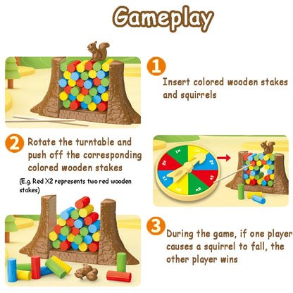 Juegos de mesa de torre de equilibrio para niños, desafío apilable, juegos de fiesta familiar Social, diversión lógica, juguetes interactivos novedosos
