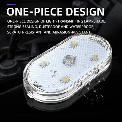 Luces LED Inalámbricas para Interior de Coche | Luz de Acento de Neón Automotriz Recargable por USB