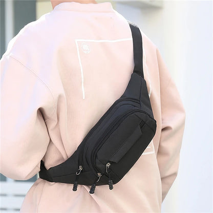 Bolso de Pecho Masculino Impermeable de Oxford: Bolso de Deportes Exterior Estilo Coreano