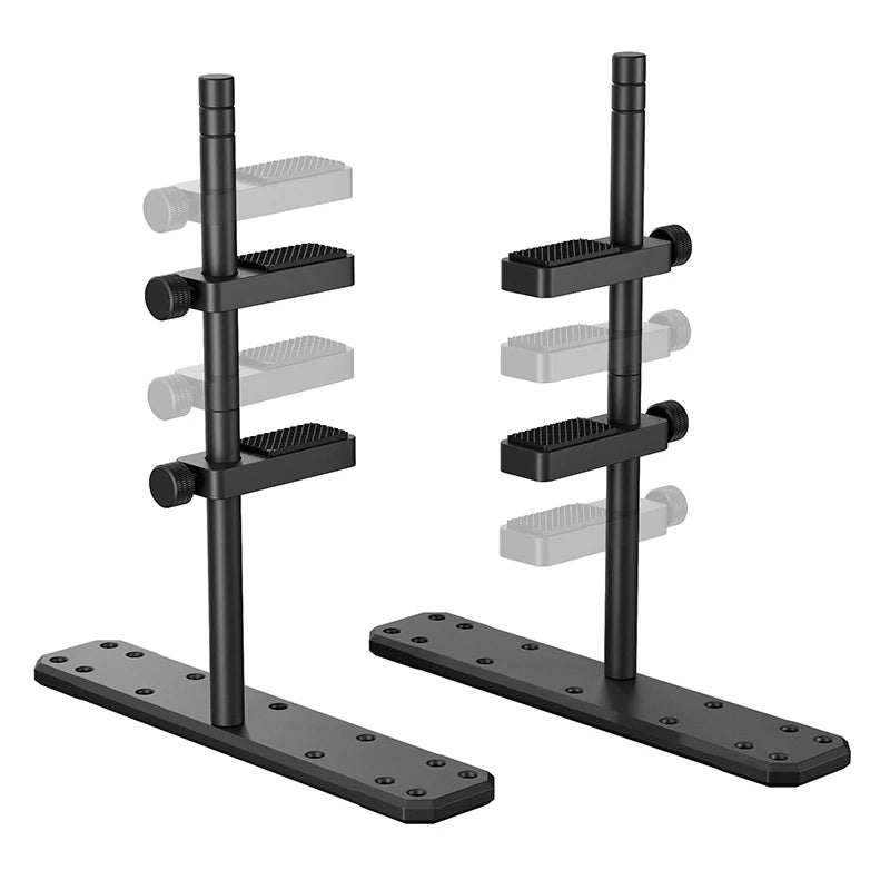 TEUCER VC-3 Soporte de Tarjeta Gráfica Dual Pillar para PC – Bracket de Aluminio para GPU – Accesorios DIY para Ventiladores 12/14 cm