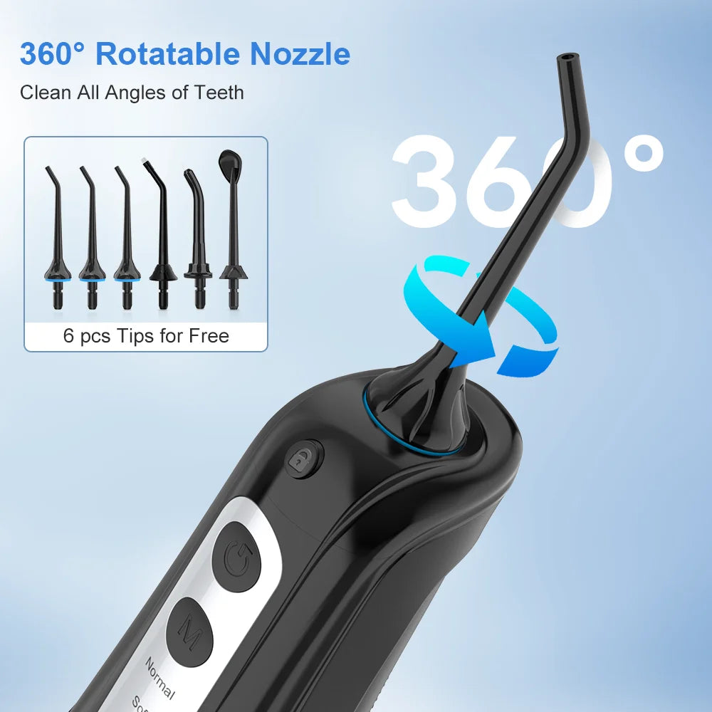 rrigador Oral Portátil INSMART - Limpiador Dental con Tanque de 300ML, 4 Modos y Batería Recargable