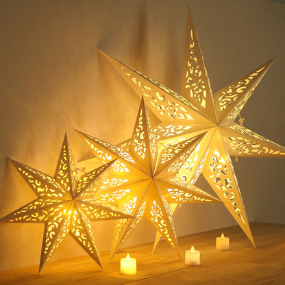 Colgante Estrella Hueca para Navidad – Decoración Navideña para el Hogar y Año Nuevo