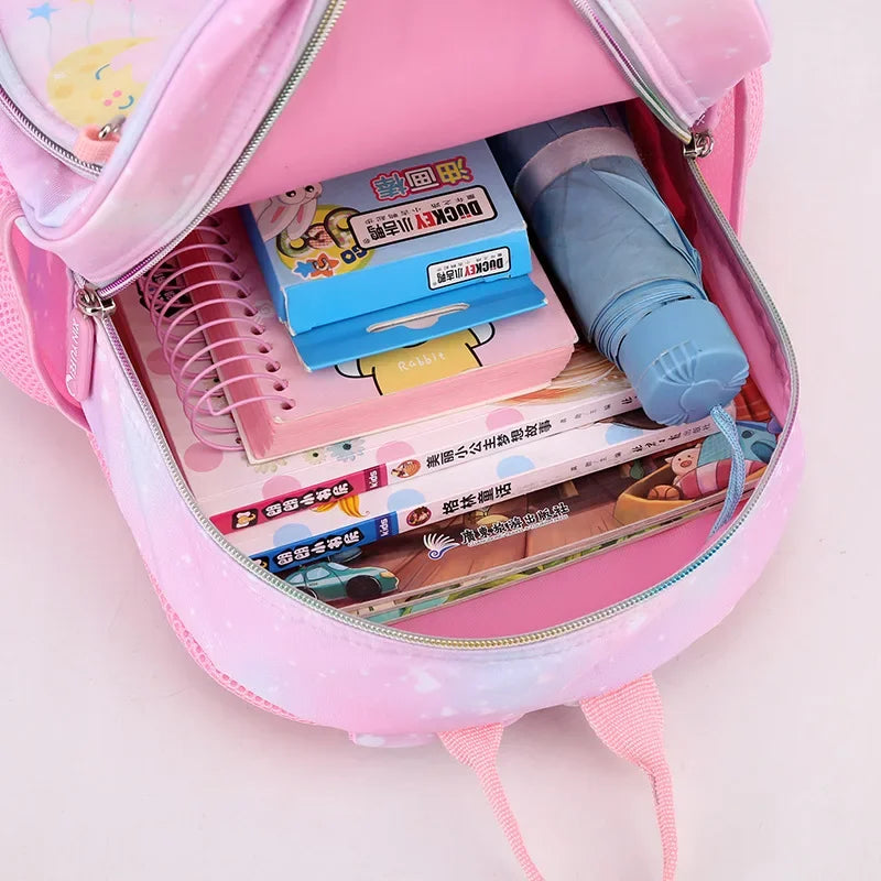 Mochila Infantil Unicornio para Niñas – Cartón Rosa Princesa, Mochila Escolar y Satchel para Niños, Perfecta para Kindergarten y Escuela