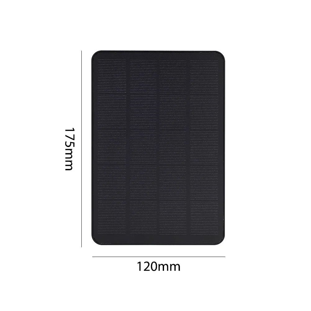 Cargador Solar 10W 5V con Conectores Micro USB y Type-C - Paneles Solares para Cámaras de Seguridad y Sistemas de Iluminación Exterior