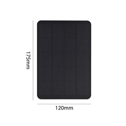Cargador Solar 10W 5V con Conectores Micro USB y Type-C - Paneles Solares para Cámaras de Seguridad y Sistemas de Iluminación Exterior
