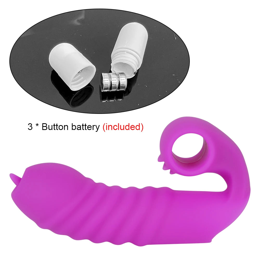 Vibrador con Funda para los Dedos y Correa para Mujer, Estimulador de Clítoris, Lamedores Vaginales, Tapón Anal, Juguetes Sexuales Eróticos para Parejas