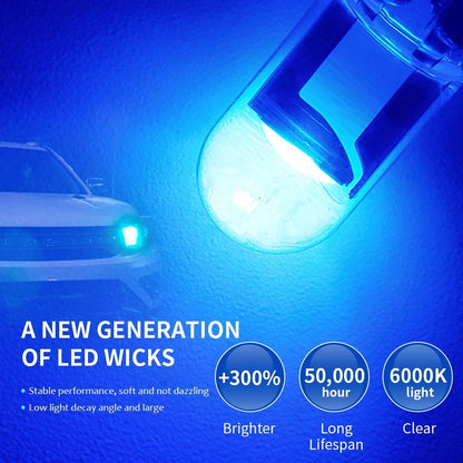 10X Nuevas Luces LED W5W Canbus T10 para Automóviles COB de Vidrio Partes Interiores 6000K Blanco Lámpara de Placa de Matrícula Luz de Lectura 12V