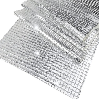 Camino de Mesa con Lentejuelas Brillantes 33x180 cm en Oro/Plata Espejo - Decoración para Bodas, Fiestas de Cumpleaños y Eventos