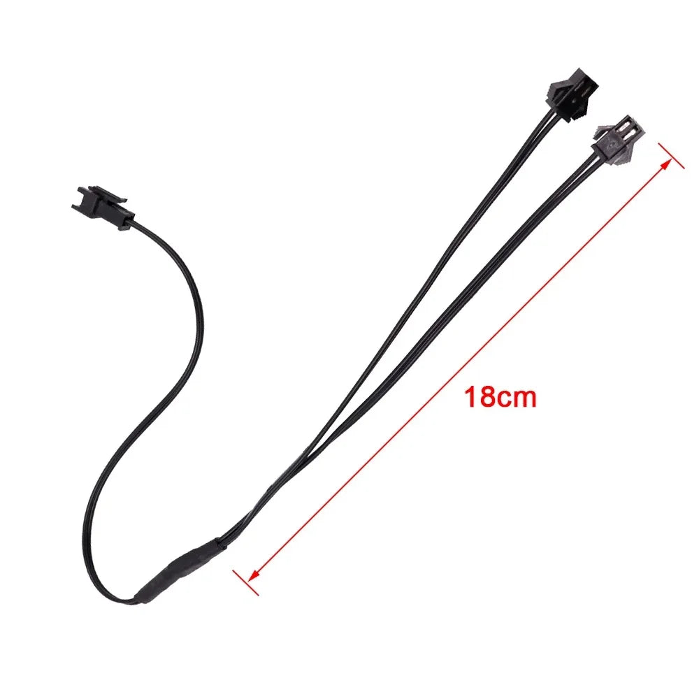 Inversor para Luz de Neón para Coche, Adaptador USB para PC, Controlador EL Wire, Conectores Divisores de Cable 1 a 2/3/4/5