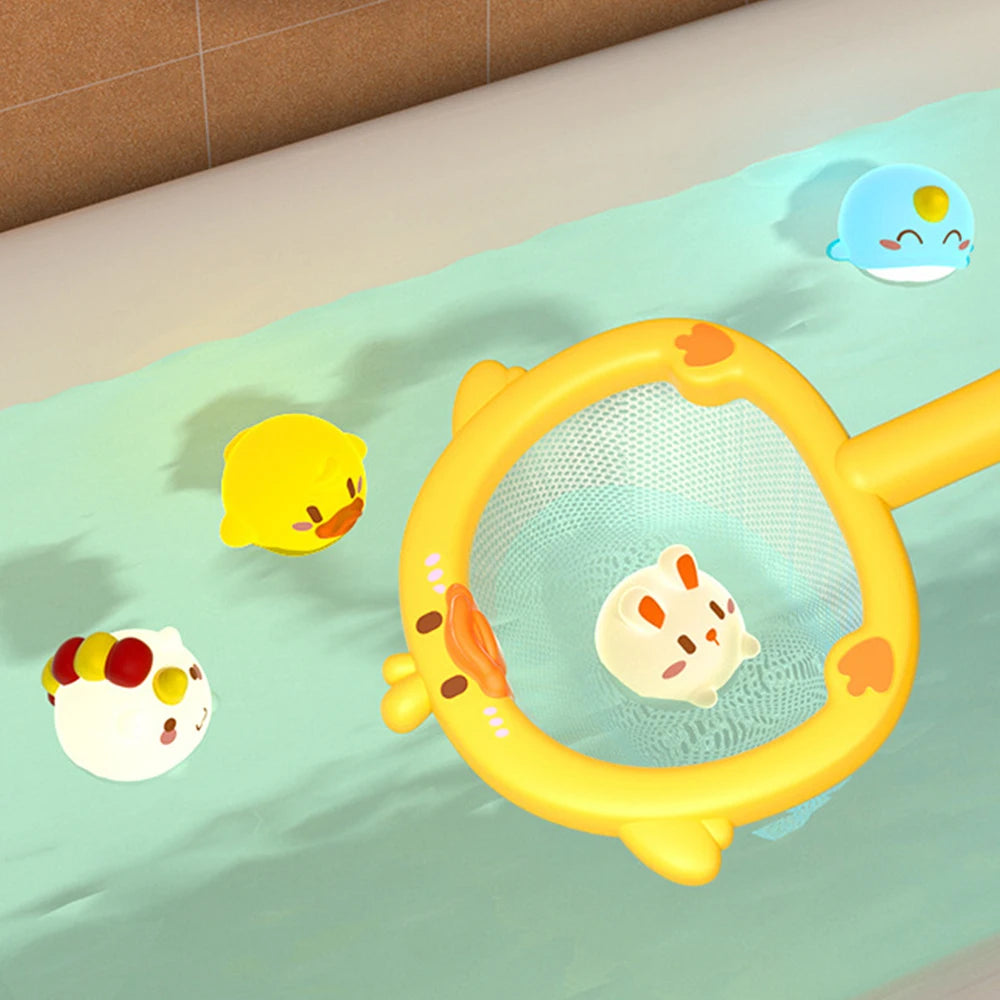 Juguetes de Baño LED para Bebés - Animales Flotantes Luminiscentes de Goma Suave para Diversión en el Agua