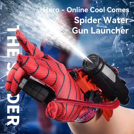 Pistola de Agua Lanzadora de Spider-Man con Guantes, Juguete de Verano para Niños, Prop de Cosplay