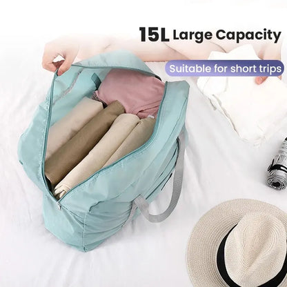 Bolso de Viaje Plegable y de Gran Capacidad: Impermeable y Ligero para Hombres y Mujeres en Vacaciones y Fitness