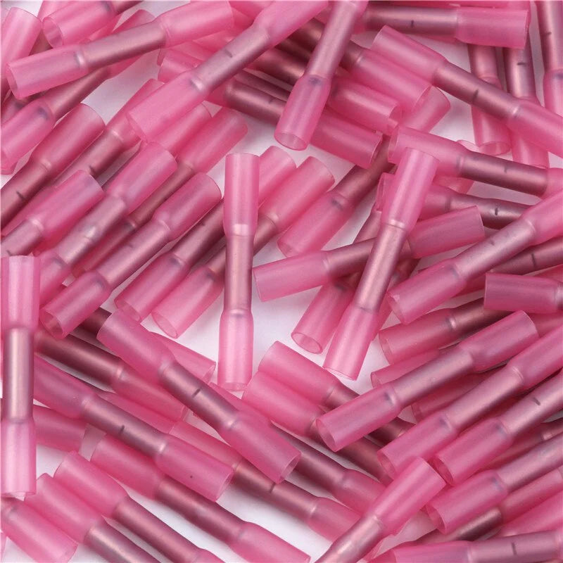 Conectores Termocontraíbles Impermeables - 20/50 PCS de Terminales Crimpados Aislados para Cables Eléctricos 22-18 AWG