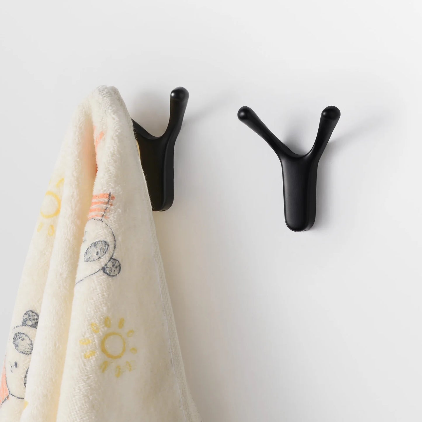Ganchos de Pared Dorados en Forma de Y, Accesorios de Baño para Toallas, Abrigos y Llaves, Juego de 1/5 Piezas
