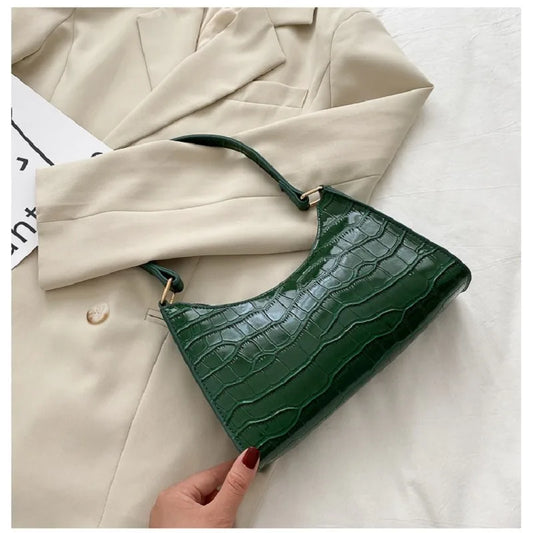 Bolso de Compras Retro y Casual para Mujer – Tote de Cuero PU con Cadena Elegante