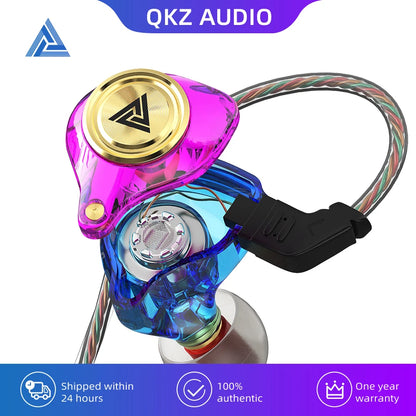Auriculares Originales QKZ AK3 con Micrófono, Cancelación de Ruido y Sonido Estéreo para Gaming y Uso Diario