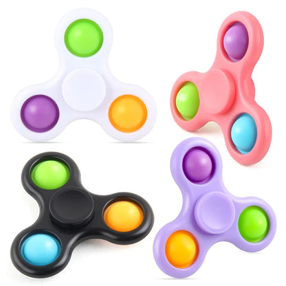 Spinner multicolor para aliviar el estrés, juguete de descompresión, regalo para niños y niñas, novedad