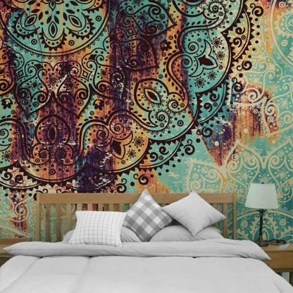 Tapiz de Mandala indio para colgar en la pared, manta de decoración, estera de Yoga, chal, alfombra, cojín para el hogar