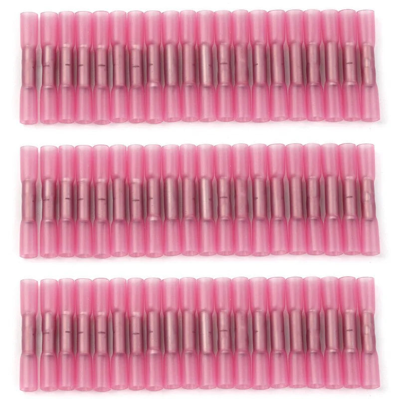 Conectores Termocontraíbles Impermeables - 20/50 PCS de Terminales Crimpados Aislados para Cables Eléctricos 22-18 AWG
