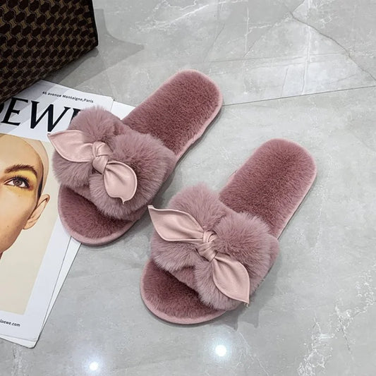 Zapatillas de Casa de Piel Sintética para Mujer | Cómodas y Elegantes en Negro y Rosa