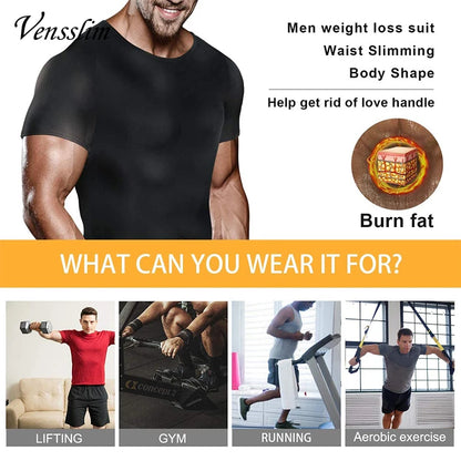 Chaleco Sauna para Hombres: Pérdida de Peso, Moldeador Corporal, Camiseta con Cierre, Entrenamiento para Adelgazar y Quemar Grasa