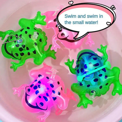 Miniglobo de Rana que Brilla en Rosa - Juguete Inflable Duradero para Niños y Adolescentes