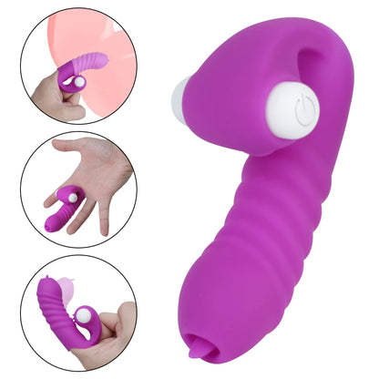 Vibrador con Funda para los Dedos y Correa para Mujer, Estimulador de Clítoris, Lamedores Vaginales, Tapón Anal, Juguetes Sexuales Eróticos para Parejas