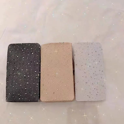 Pantimedias de Rejilla con Diamantes para Mujer, Medias de Red Brillantes a la Moda, Ajustadas de Nailon para Verano