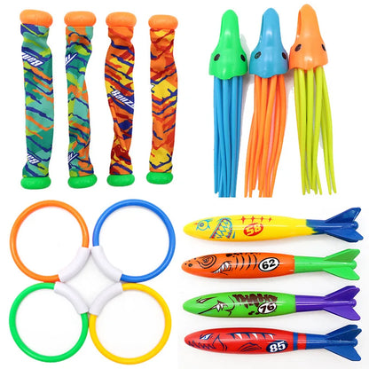 Juguetes de Buceo para Niños | Delfines, Peces, Cohetes y Diamantes para Caza de Tesoros en Piscina