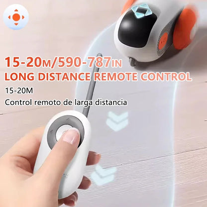 Juguete Inteligente para Gatos: Coche Interactivo con Bola, Control Remoto Automático - Accesorios para Gatos en Interiores - Suministros para Mascotas y Gatitos