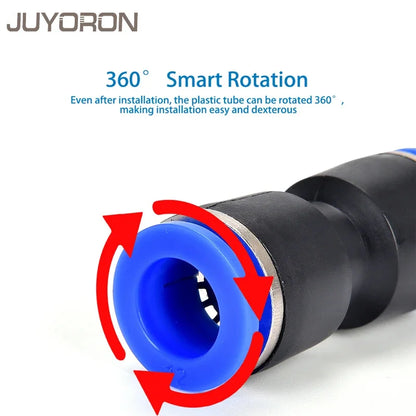 Juego de 60 Conectores Neumáticos Rápidos PU para Mangueras de Aire - Acoples de Liberación Rápida 4, 6, 8mm