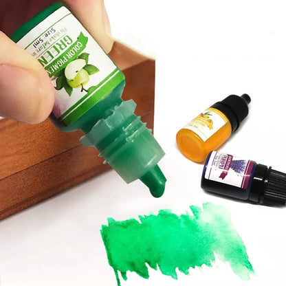 Pigmento Epoxi Líquido para Colorear - Colorante de Resina Epoxi, 24 Colores, 5ml - Ideal para Joyería y Manualidades